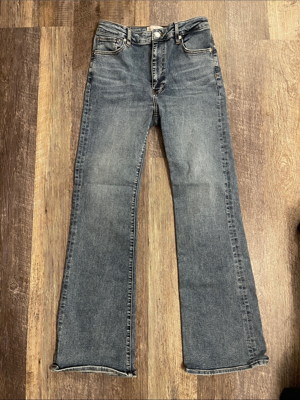 Frame the Reboot high rise bootcut jeans stretchy long size 30 Crave